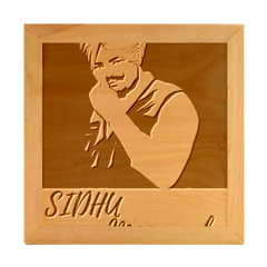 Moosewala Wood Photo Frame Cube by Mayank