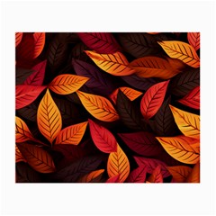 Leaves Autumn Small Glasses Cloth (2 Sides) by Grandong