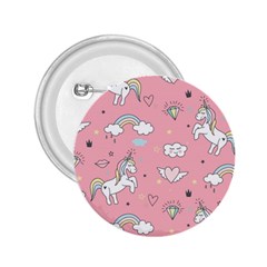 Cute-unicorn-seamless-pattern 2 25  Buttons by pakminggu