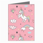 Cute-unicorn-seamless-pattern Greeting Cards (Pkg of 8) Left