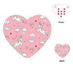 Cute-unicorn-seamless-pattern Playing Cards Single Design (Heart) Front