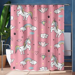 Cute-unicorn-seamless-pattern Shower Curtain 60  X 72  (medium)  by pakminggu