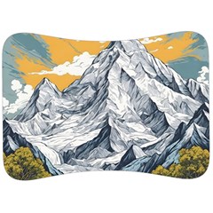 Nature Mountains Landscape Forest Velour Seat Head Rest Cushion by Ravend