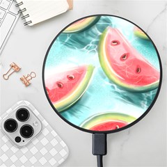 Watermelon Fruit Juicy Summer Heat Wireless Fast Charger(black) by uniart180623