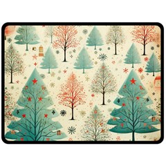 Christmas Tree Fleece Blanket (large) by pakminggu