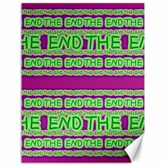 The End Pattern Canvas 12  X 16  by pakminggu