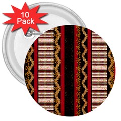 Textile Pattern Abstract Fabric 3  Buttons (10 Pack)  by pakminggu