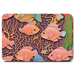 Tropical Fish Large Doormat by uniart180623