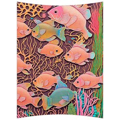 Tropical Fish Back Support Cushion by uniart180623