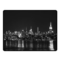 New York Skyline Two Sides Fleece Blanket (small) by Bedest