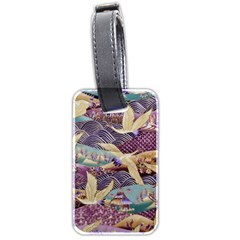 Textile-fabric-cloth-pattern Luggage Tag (two Sides) by Bedest