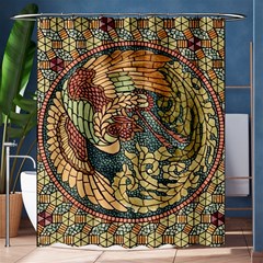 Wings-feathers-cubism-mosaic Shower Curtain 60  X 72  (medium)  by Bedest