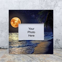 Beautiful Moon Nigh Sky Stars White Box Photo Frame 4  X 6  by Cowasu