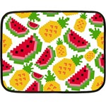 Watermelon -12 Two Sides Fleece Blanket (Mini) 35 x27  Blanket Front