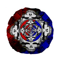 The Grateful Dead Standard 15  Premium Flano Round Cushions by Grandong