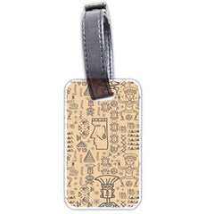 Aztec Tribal African Egyptian Style Seamless Pattern Vector Antique Ethnic Luggage Tag (two Sides) by Bedest