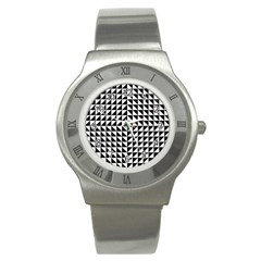 Optical-illusion-illusion-black Stainless Steel Watch by Bedest