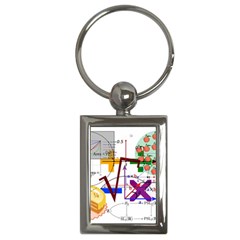 Mathematics Formula Physics School Key Chain (rectangle) by Bedest