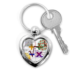 Mathematics Formula Physics School Key Chain (heart) by Bedest