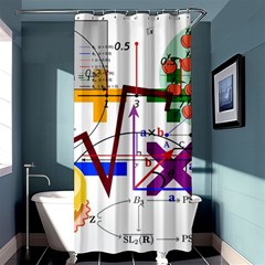 Mathematics Formula Physics School Shower Curtain 36  X 72  (stall)  by Bedest