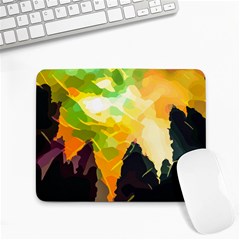 Forest-trees-nature-wood-green Small Mousepad by Bedest