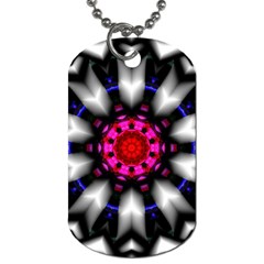 Kaleidoscope-round-metal Dog Tag (one Side) by Bedest