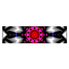 Kaleidoscope-round-metal Oblong Satin Scarf (16  X 60 ) by Bedest