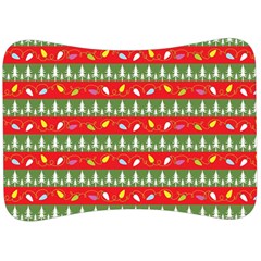 Christmas-papers-red-and-green Velour Seat Head Rest Cushion by Bedest