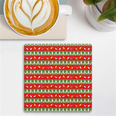 Christmas-papers-red-and-green Uv Print Square Tile Coaster  by Bedest