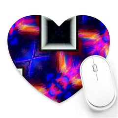 Box-abstract-frame-square Heart Mousepad by Bedest