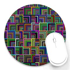 Wallpaper-background-colorful Round Mousepad by Bedest