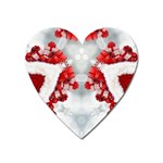 Christmas-background-tile-gifts Heart Magnet Front