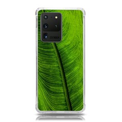 Green-leaf-plant-freshness-color Samsung Galaxy S20 Ultra 6 9 Inch Tpu Uv Case by Bedest