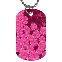 Cherry-blossoms-floral-design Dog Tag (one Side) by Bedest