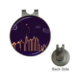 Skyscraper Town Urban Towers Hat Clips With Golf Markers by pakminggu