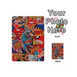 Comic Cartoon Pattern Playing Cards 54 Designs (Mini) Front - HeartJ