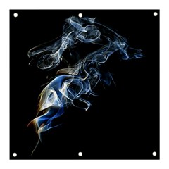 Smoke-flame-dynamic-wave-motion Banner And Sign 3  X 3  by Cowasu