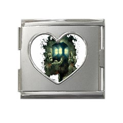 Time Machine Doctor Who Mega Link Heart Italian Charm (18mm) by Cowasu