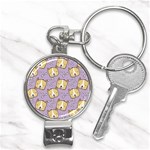 Corgi Pattern Nail Clippers Key Chain Front