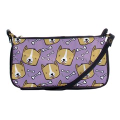 Corgi Pattern Shoulder Clutch Bag by Cowasu