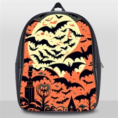 Bat Pattern School Bag (large) by Valentinaart