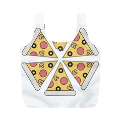 Pizza-slice-food-italian Full Print Recycle Bag (m) by Cowasu