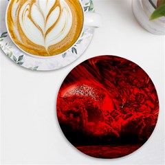 Planet-hell-hell-mystical-fantasy Uv Print Round Tile Coaster by Cowasu