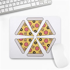 Pizza-slice-food-italian Large Mousepad by Sarkoni