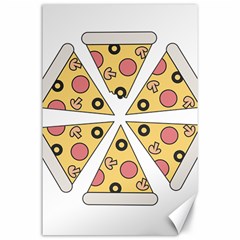 Pizza-slice-food-italian Canvas 24  X 36  by Sarkoni