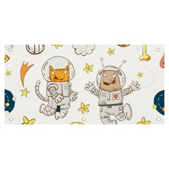 Astronaut-dog-cat-clip-art-kitten Banner And Sign 6  X 3  by Sarkoni