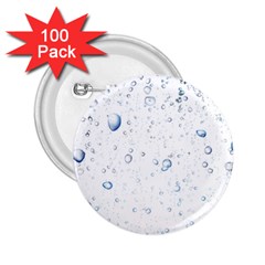 Blue Oxygen-bubbles-in-the-water 2 25  Buttons (100 Pack)  by Sarkoni