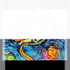 Cartoon Parody  Art Starry Night Van Gogh Rectangular Jigsaw Puzzl by Sarkoni