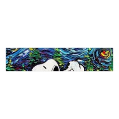 Dog Cartoon Vincent Van Gogh s Starry Night Parody Velvet Scrunchie by Sarkoni