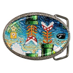 Game Starry Night Doctor Who Van Gogh Parody Belt Buckles by Sarkoni